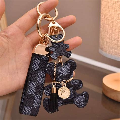 lv teddy|louis vuitton bear keychain.